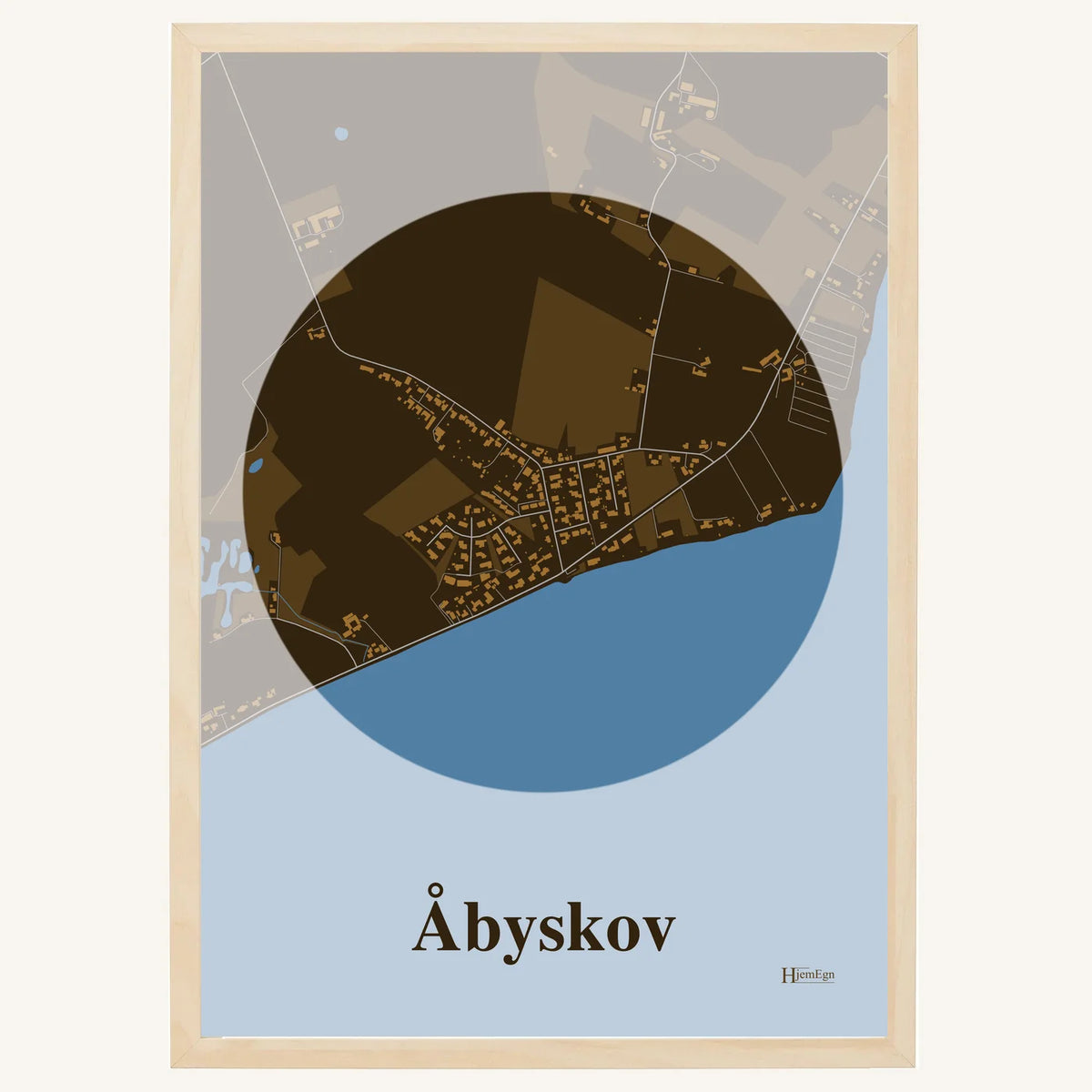 Åbyskov plakat – Centrum 2026 – Mørk brun