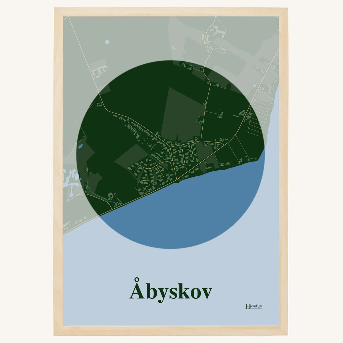 Åbyskov plakat – Centrum 2026 – Mørk grøn