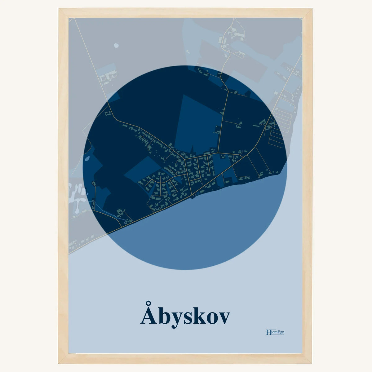 Åbyskov plakat – Centrum 2026 – Mørk blå