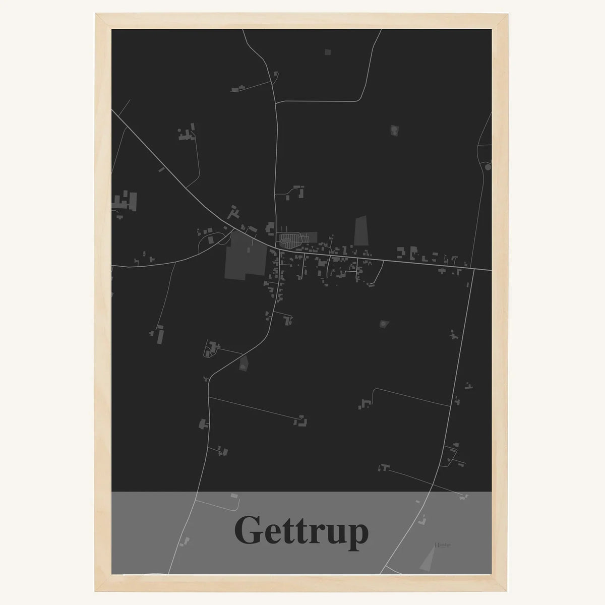 Gettrup plakat – Firkantet 2026 – Mørk grå