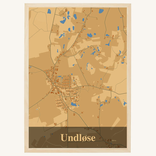 Undløse Plakat – Lys pastel brun