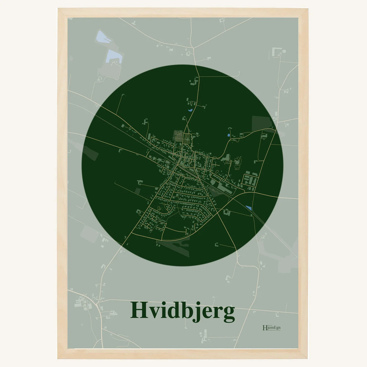 Hvidbjerg plakat – Centrum 2026 – Mørk grøn