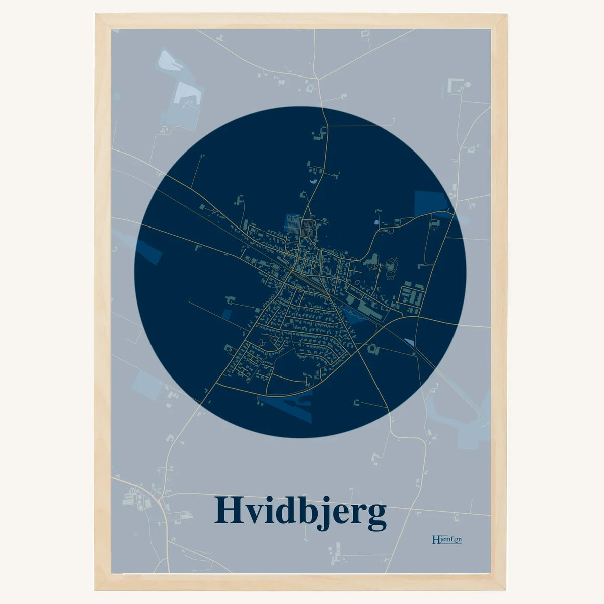 Hvidbjerg plakat – Centrum 2026 – Mørk blå