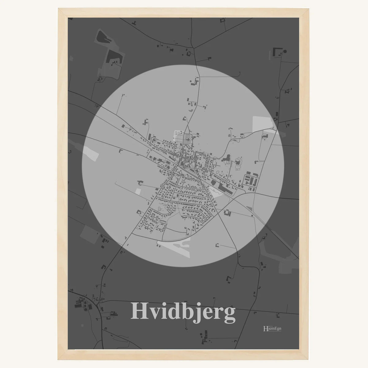 Hvidbjerg plakat – Centrum 2026 – Lys pastel grå