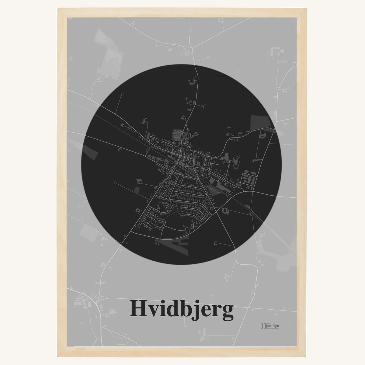 Hvidbjerg plakat – Centrum 2026 – Mørk grå
