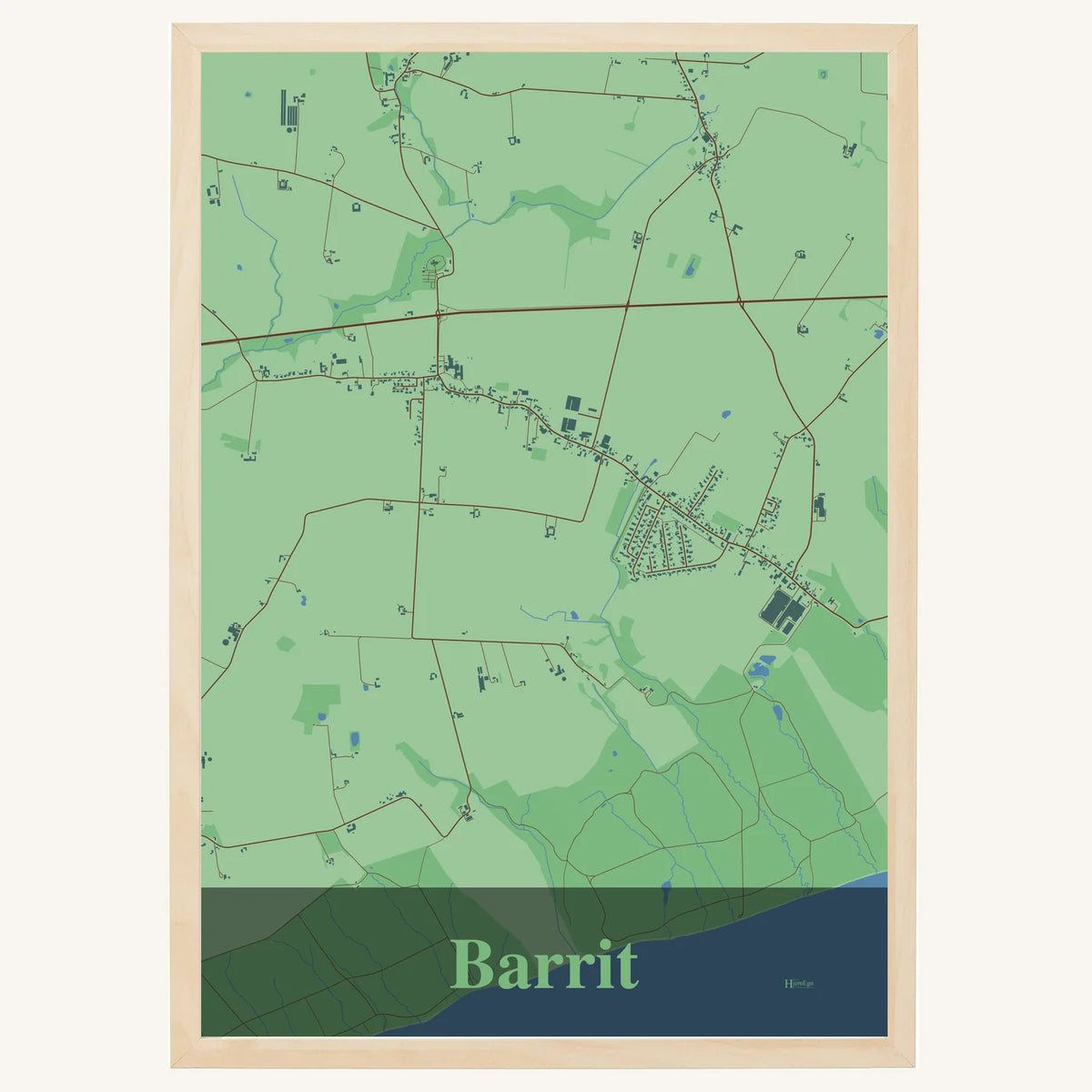 Barrit plakat – Firkantet 2026 – Lys pastel grøn