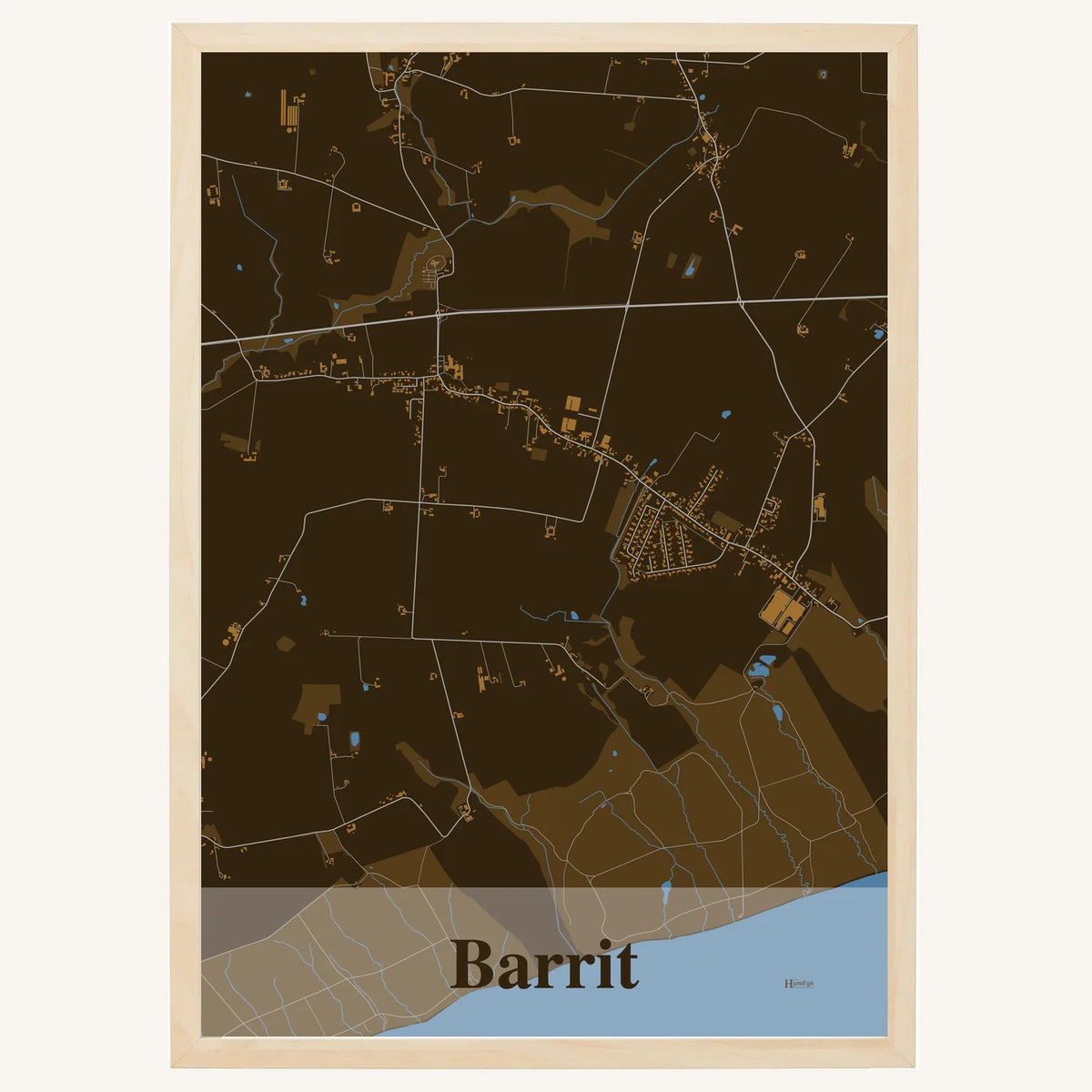 Barrit plakat – Firkantet 2026 – Mørk brun