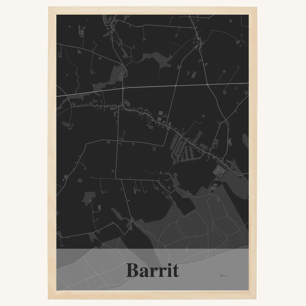 Barrit plakat – Firkantet 2026 – Mørk grå