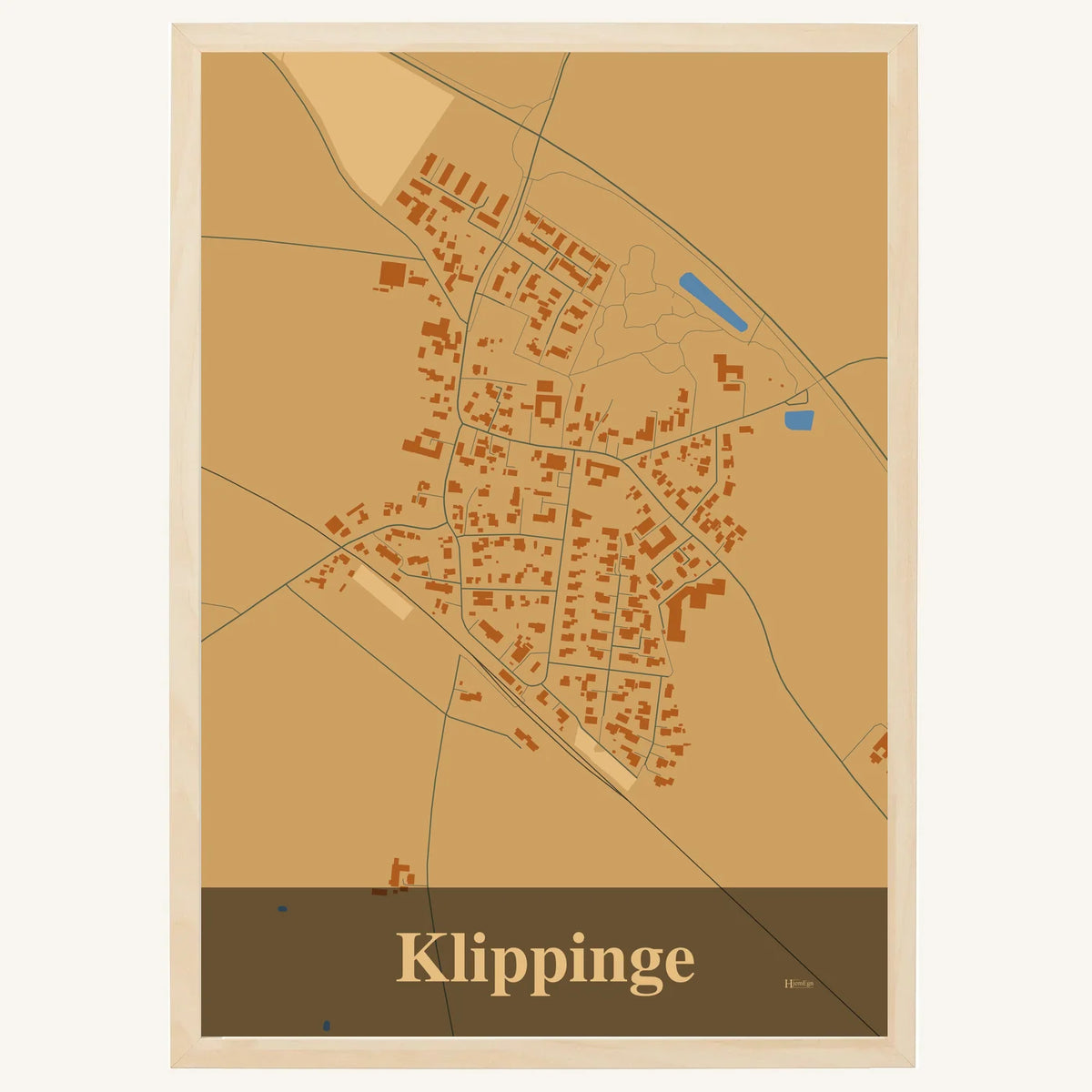Klippinge plakat – Firkantet 2026 – Lys pastel brun