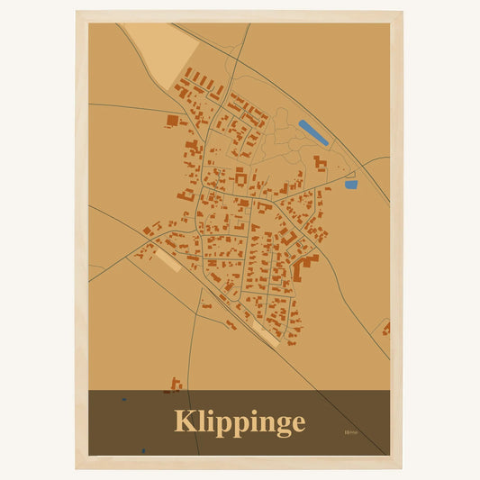 Klippinge plakat – Firkantet 2026 – Lys pastel brun