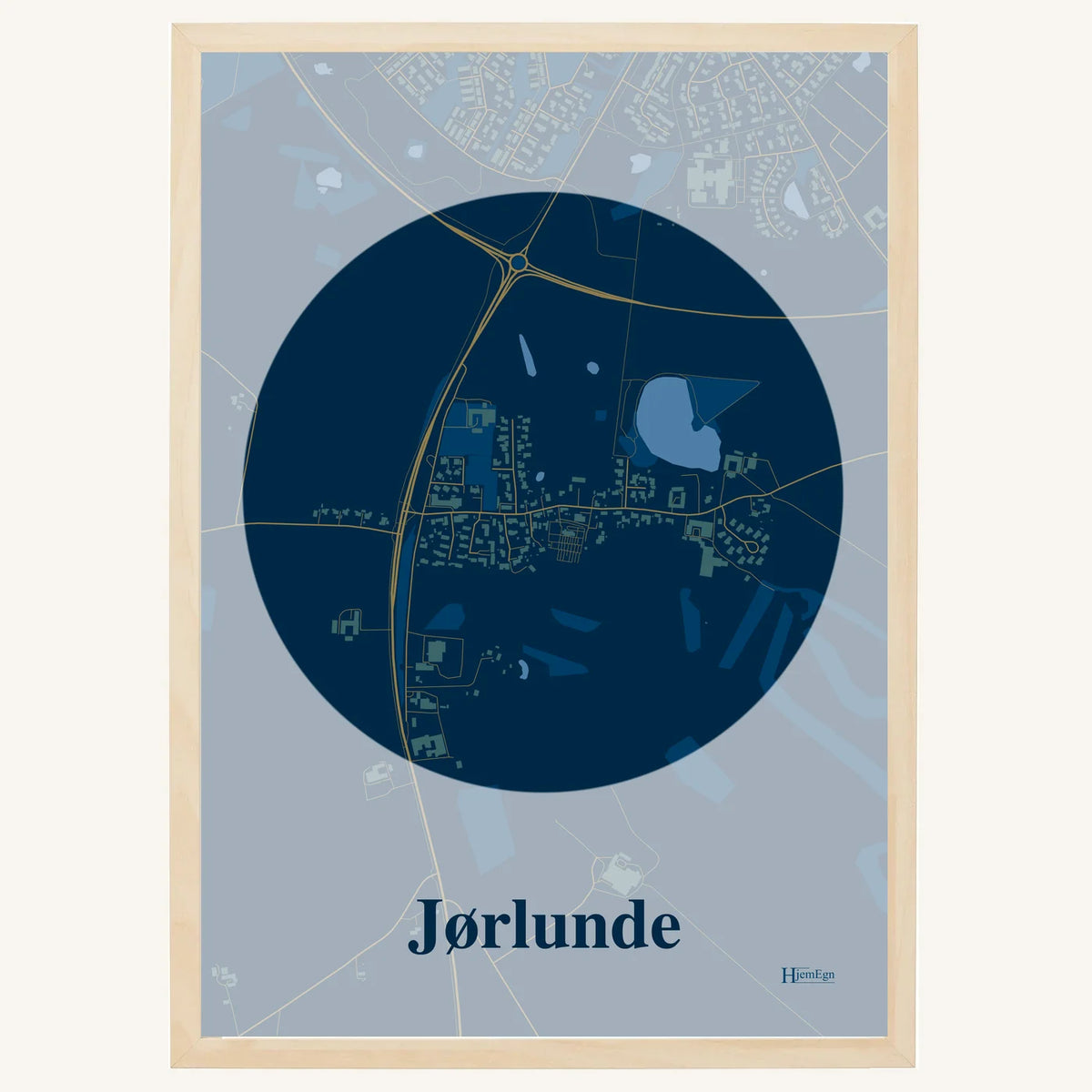 Jørlunde plakat – Centrum 2026 – Mørk blå