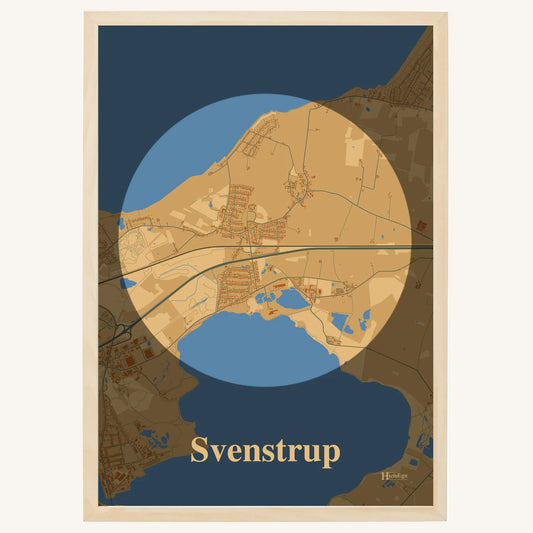 Svenstrup plakat – Centrum 2026 – Lys pastel brun