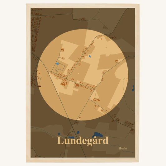 Lundegård plakat – Centrum 2026 – Lys pastel brun