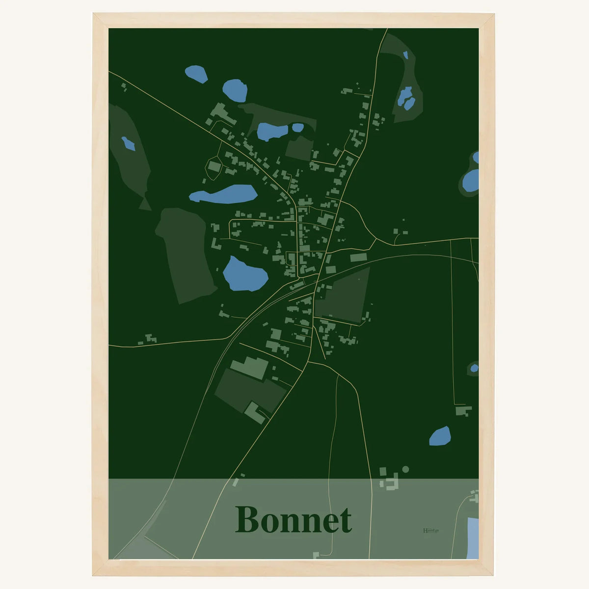 Bonnet plakat – Firkantet 2026 – Mørk grøn