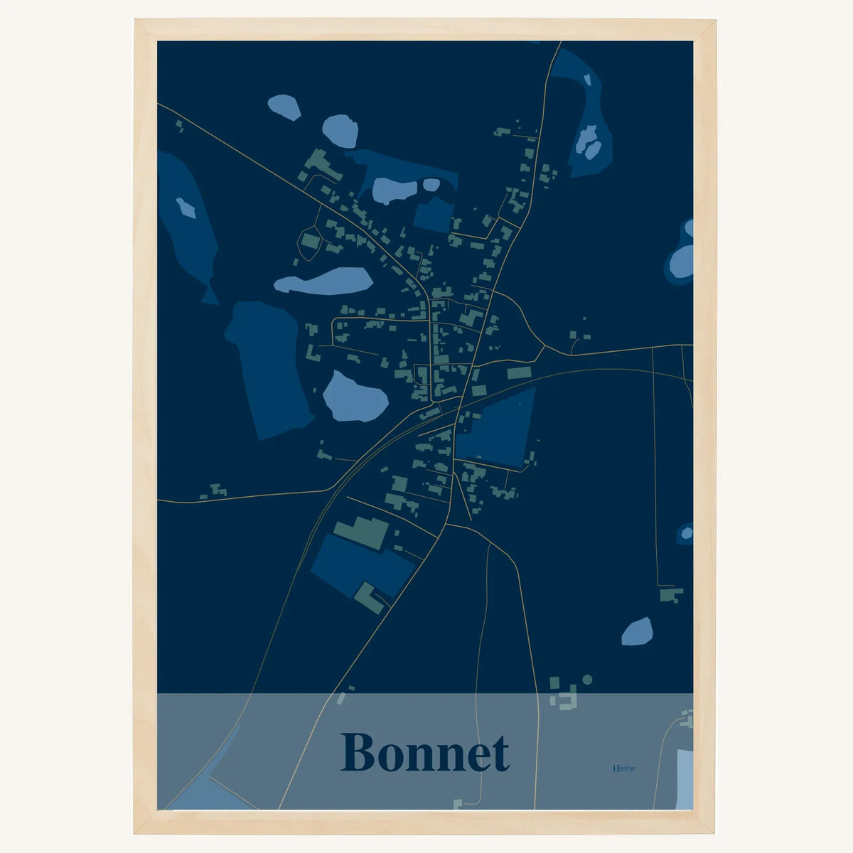 Bonnet plakat – Firkantet 2026 – Mørk blå