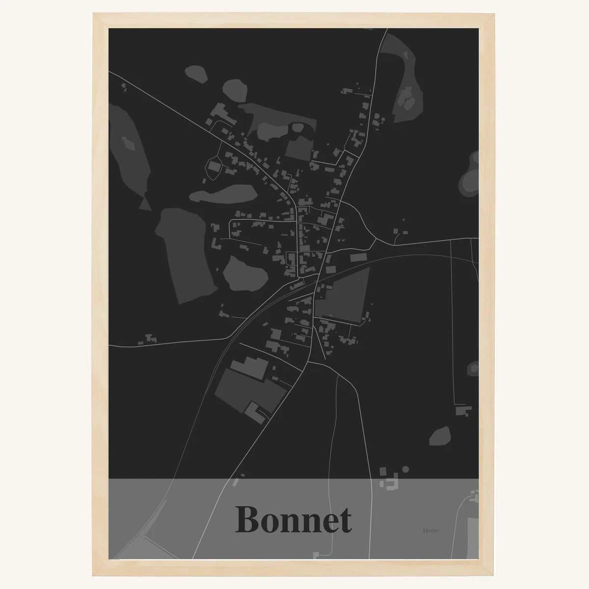 Bonnet plakat – Firkantet 2026 – Mørk grå