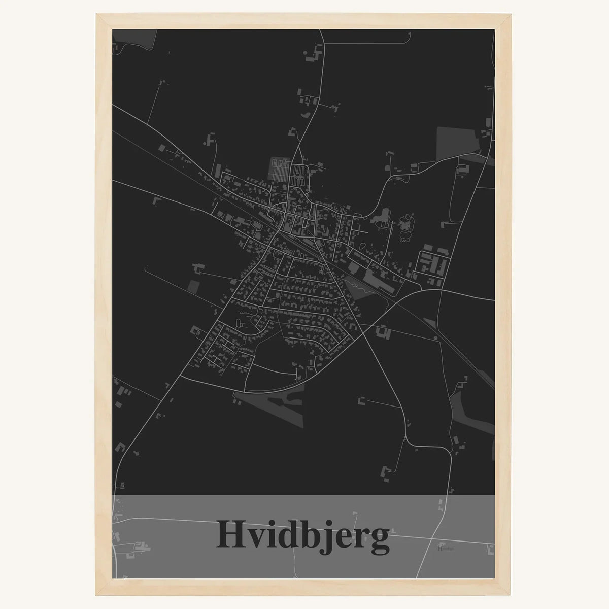 Hvidbjerg plakat – Firkantet 2026 – Mørk grå
