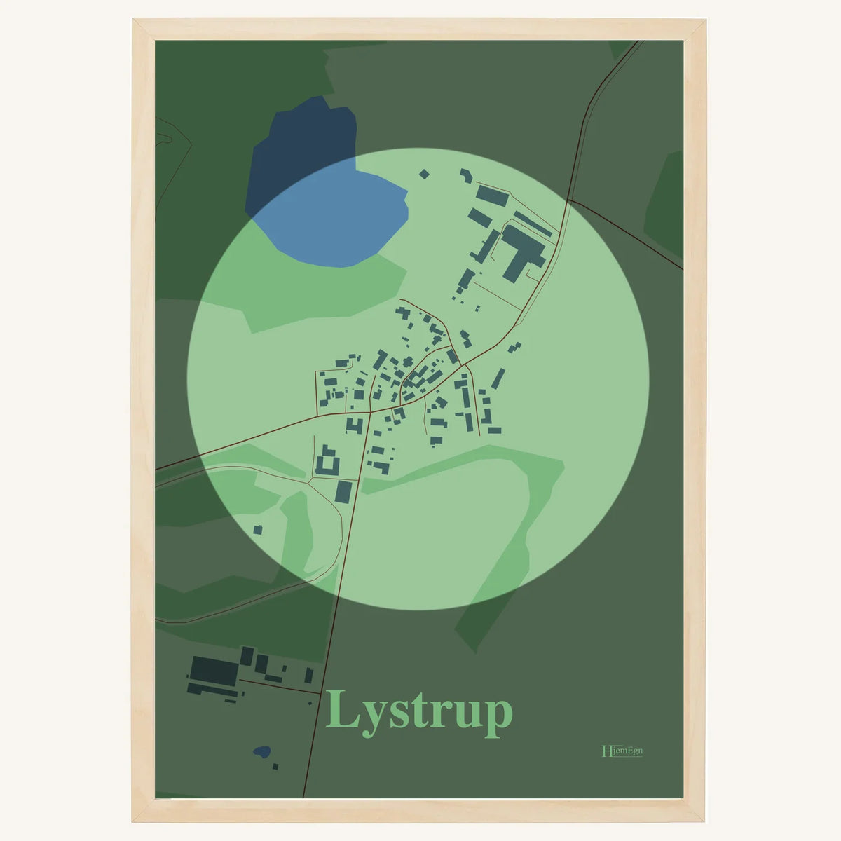 Lystrup plakat – Centrum 2026 – Lys pastel grøn