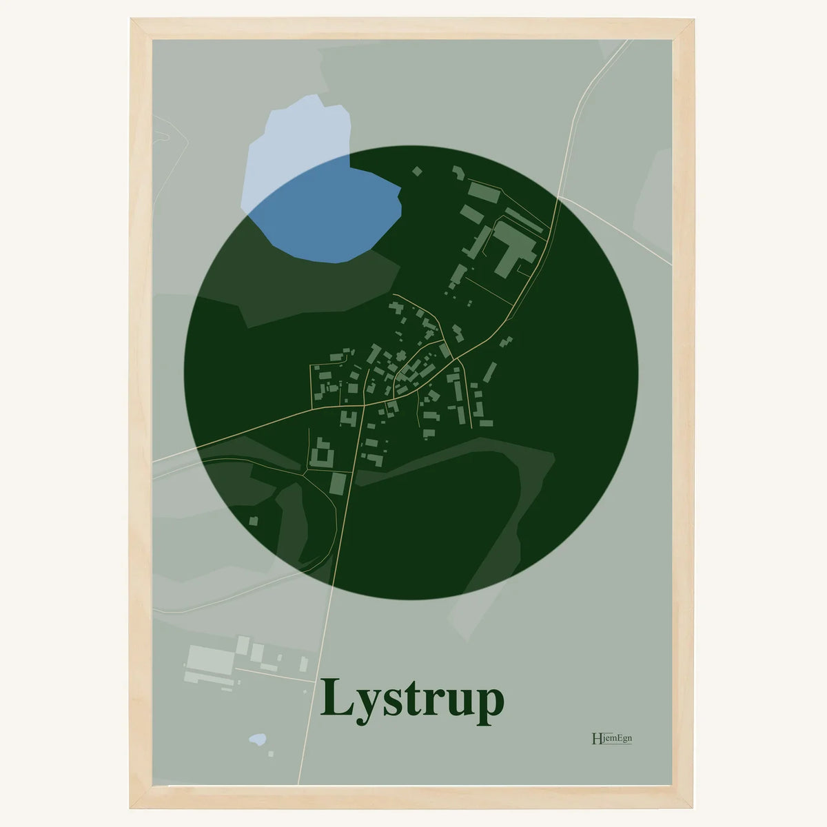 Lystrup plakat – Centrum 2026 – Mørk grøn