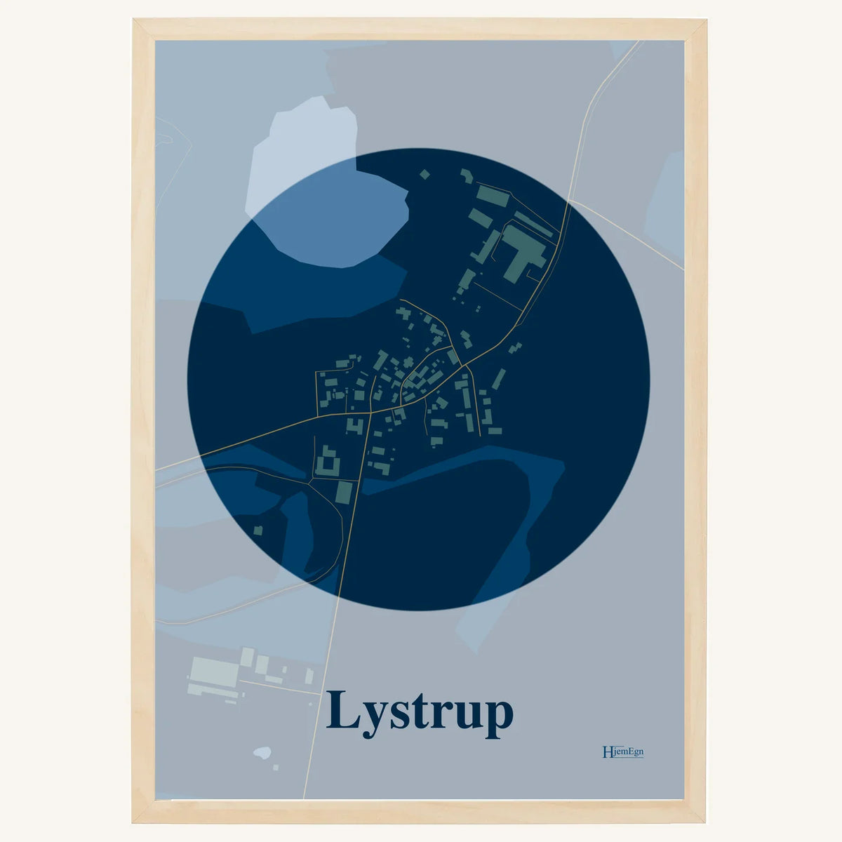 Lystrup plakat – Centrum 2026 – Mørk blå