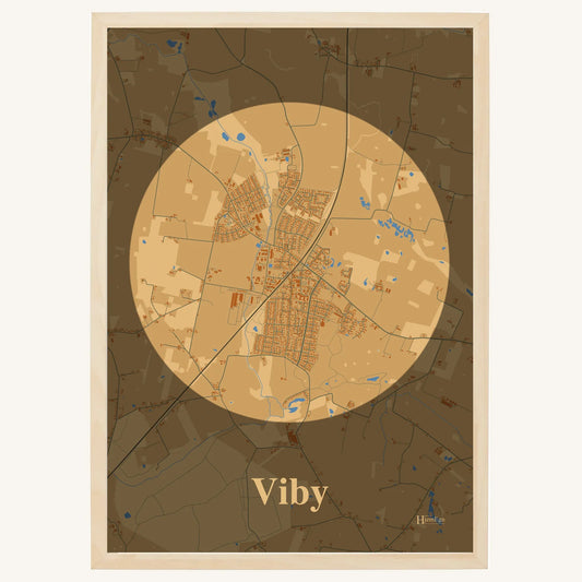 Viby plakat – Centrum 2026 – Lys pastel brun