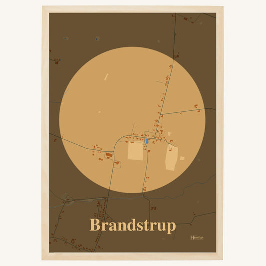 Brandstrup plakat – Centrum 2026 – Lys pastel brun