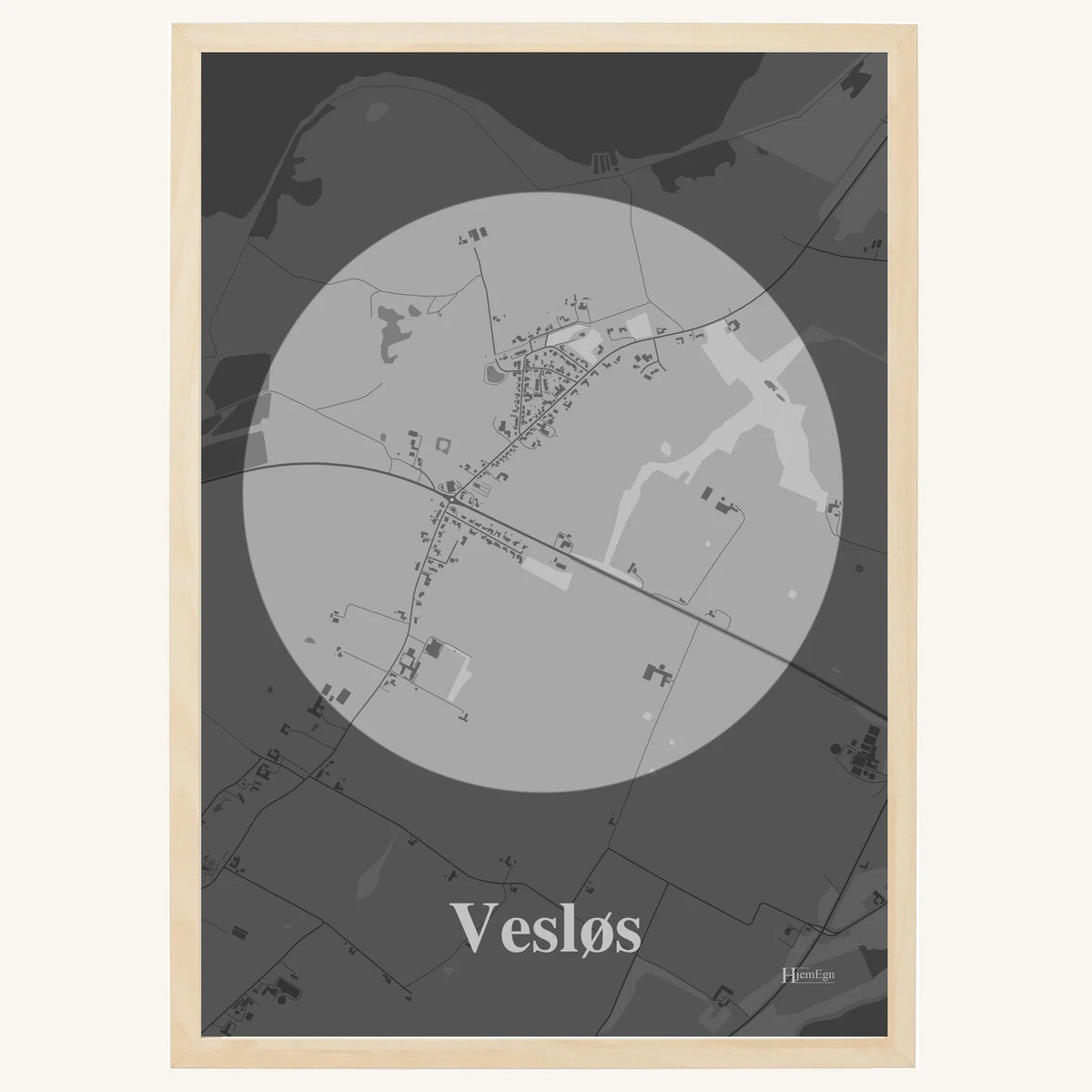 Vesløs plakat – Centrum 2026 – Lys pastel grå