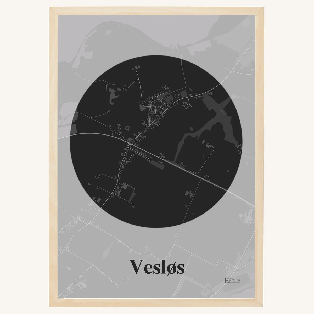 Vesløs plakat – Centrum 2026 – Mørk grå