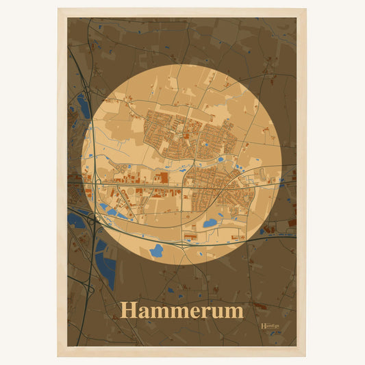 Hammerum plakat – Centrum 2026 – Lys pastel brun