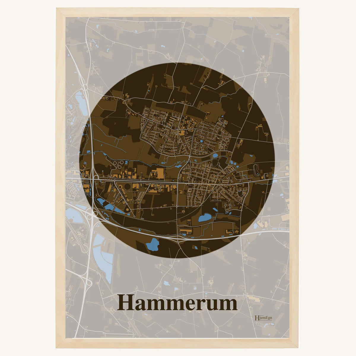 Hammerum plakat – Centrum 2026 – Mørk brun