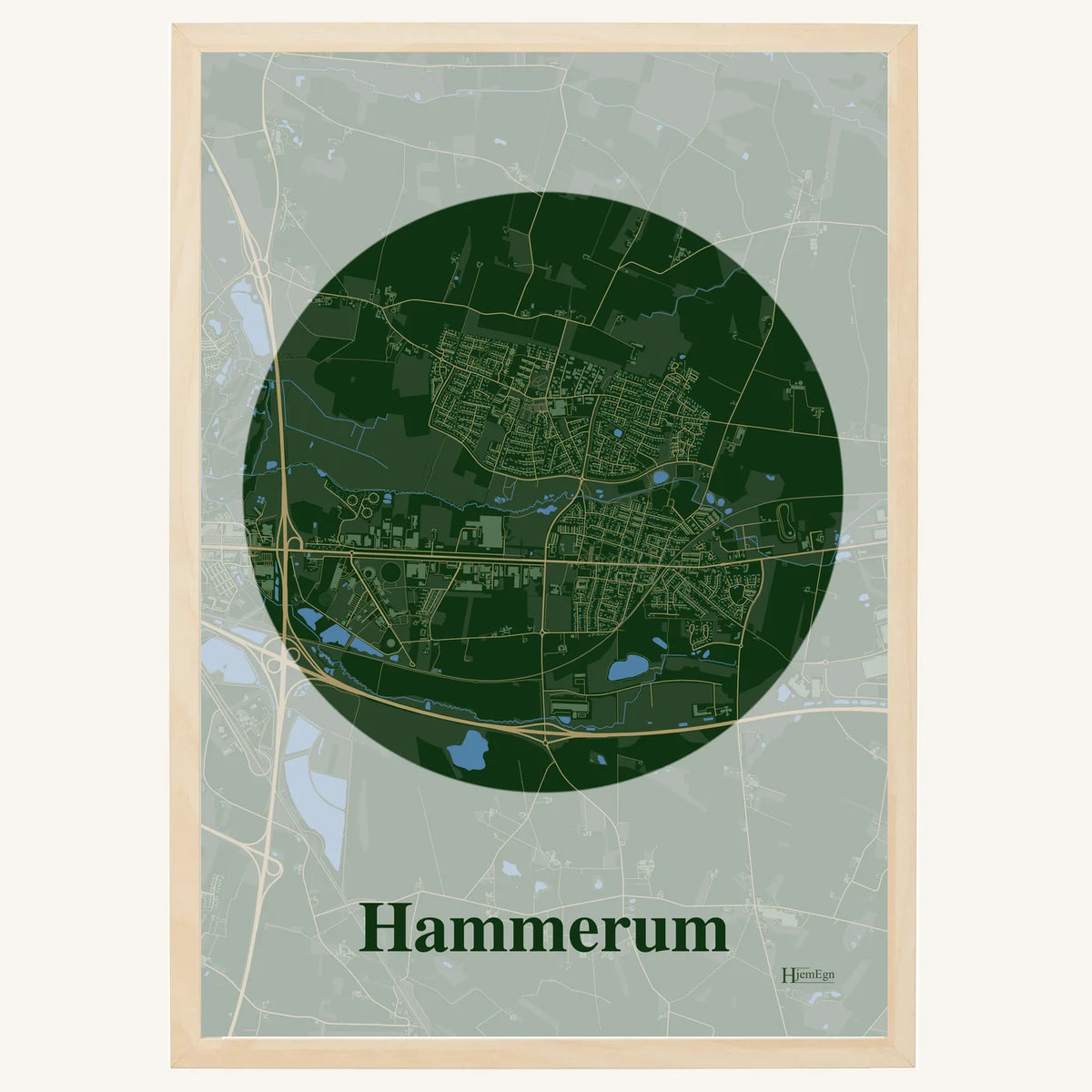 Hammerum plakat – Centrum 2026 – Mørk grøn