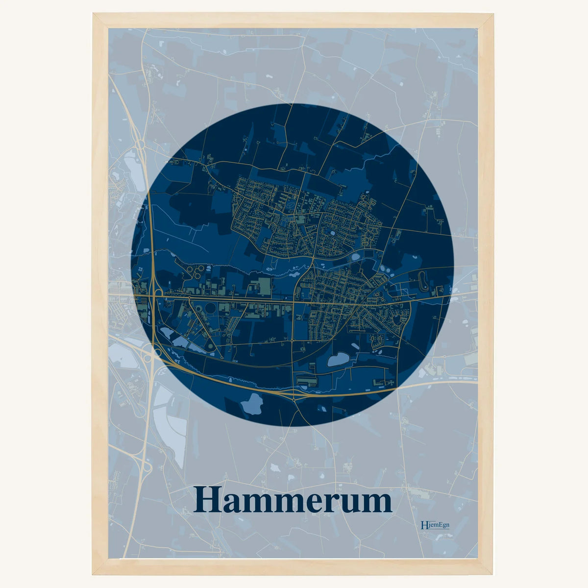 Hammerum plakat – Centrum 2026 – Mørk blå
