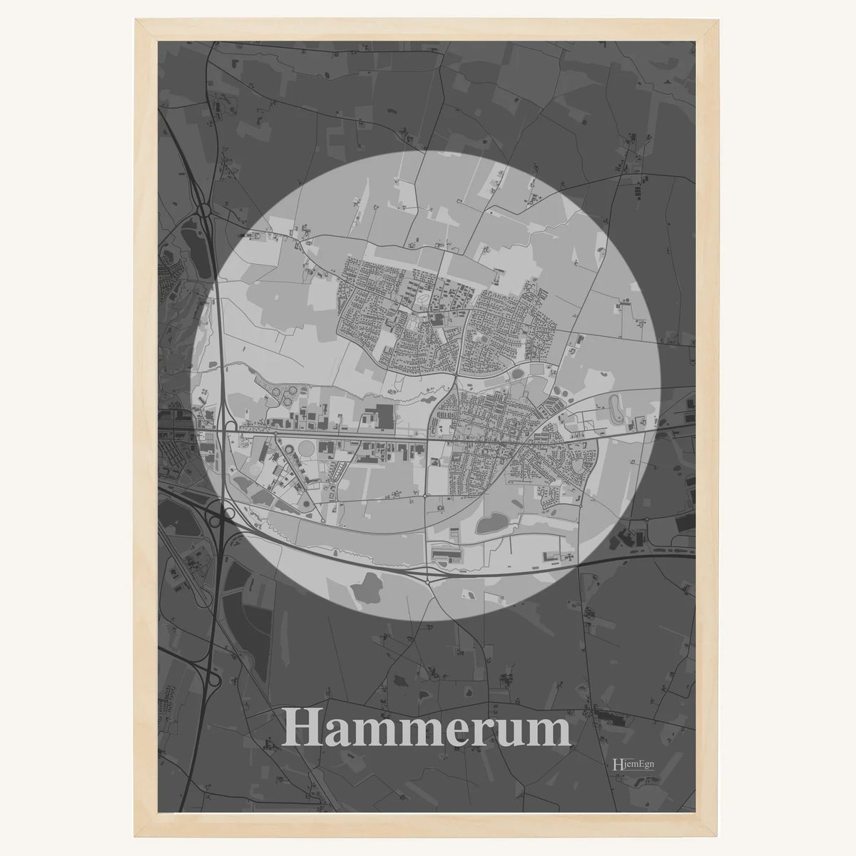 Hammerum plakat – Centrum 2026 – Lys pastel grå
