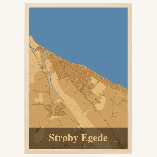 Strøby Egede Plakat – Lys pastel brun