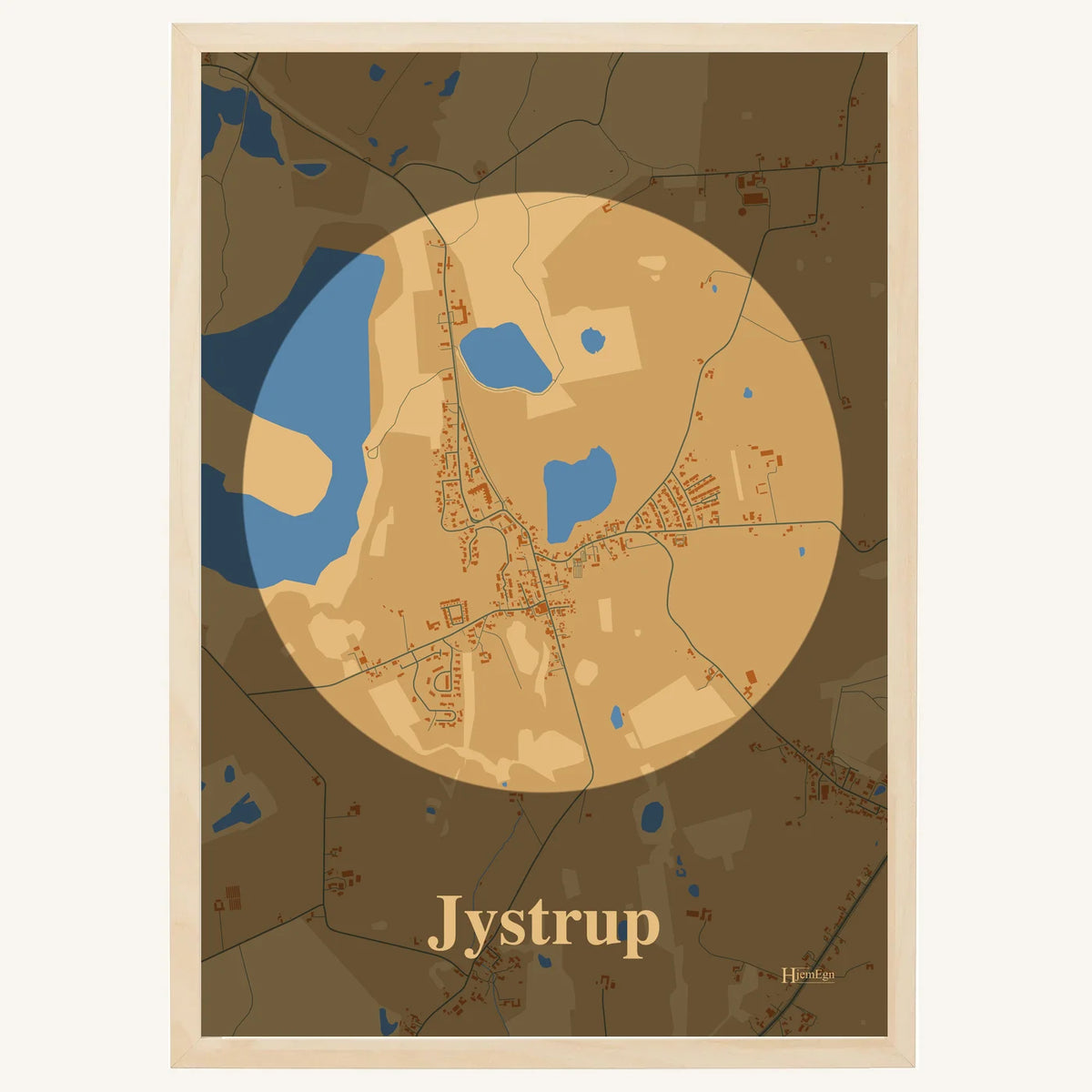 Jystrup plakat – Centrum 2026 – Lys pastel brun