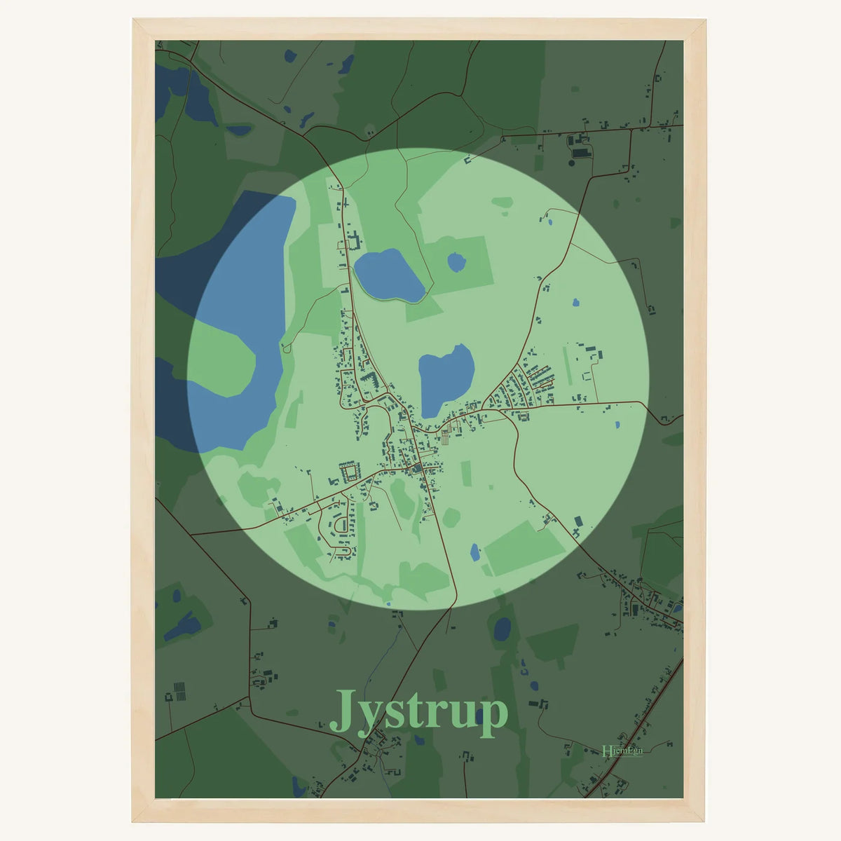 Jystrup plakat – Centrum 2026 – Lys pastel grøn