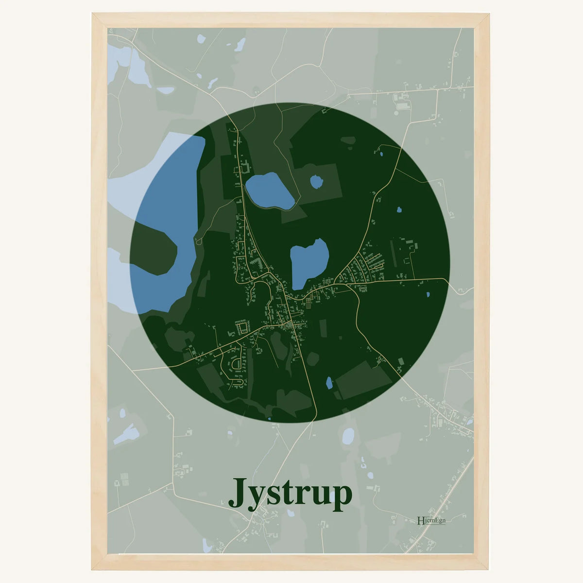 Jystrup plakat – Centrum 2026 – Mørk grøn