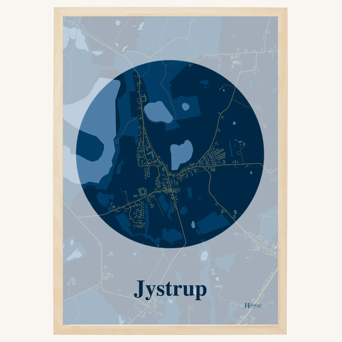 Jystrup plakat – Centrum 2026 – Mørk blå