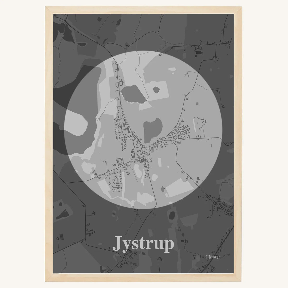 Jystrup plakat – Centrum 2026 – Lys pastel grå