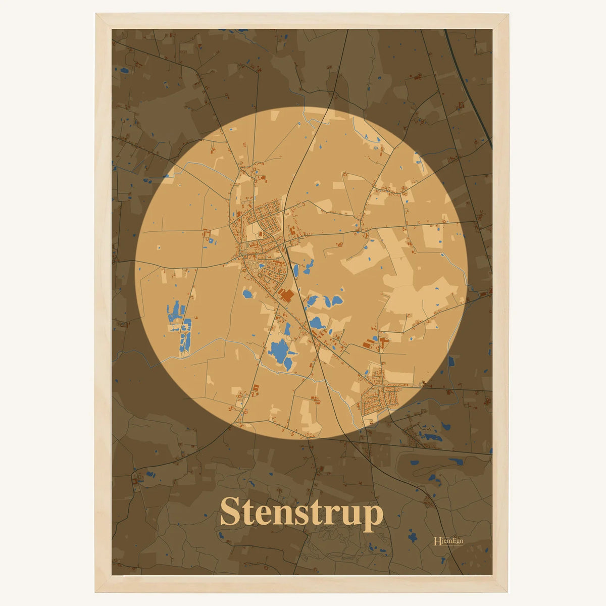 Stenstrup plakat – Centrum 2026 – Lys pastel brun