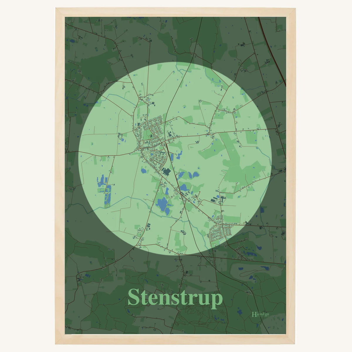 Stenstrup plakat – Centrum 2026 – Lys pastel grøn