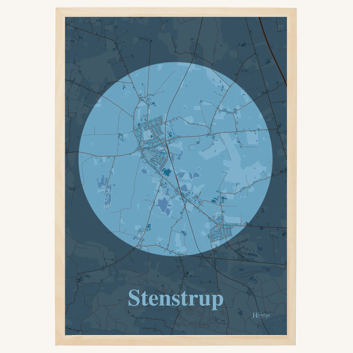 Stenstrup plakat – Centrum 2026 – Lys pastel blå