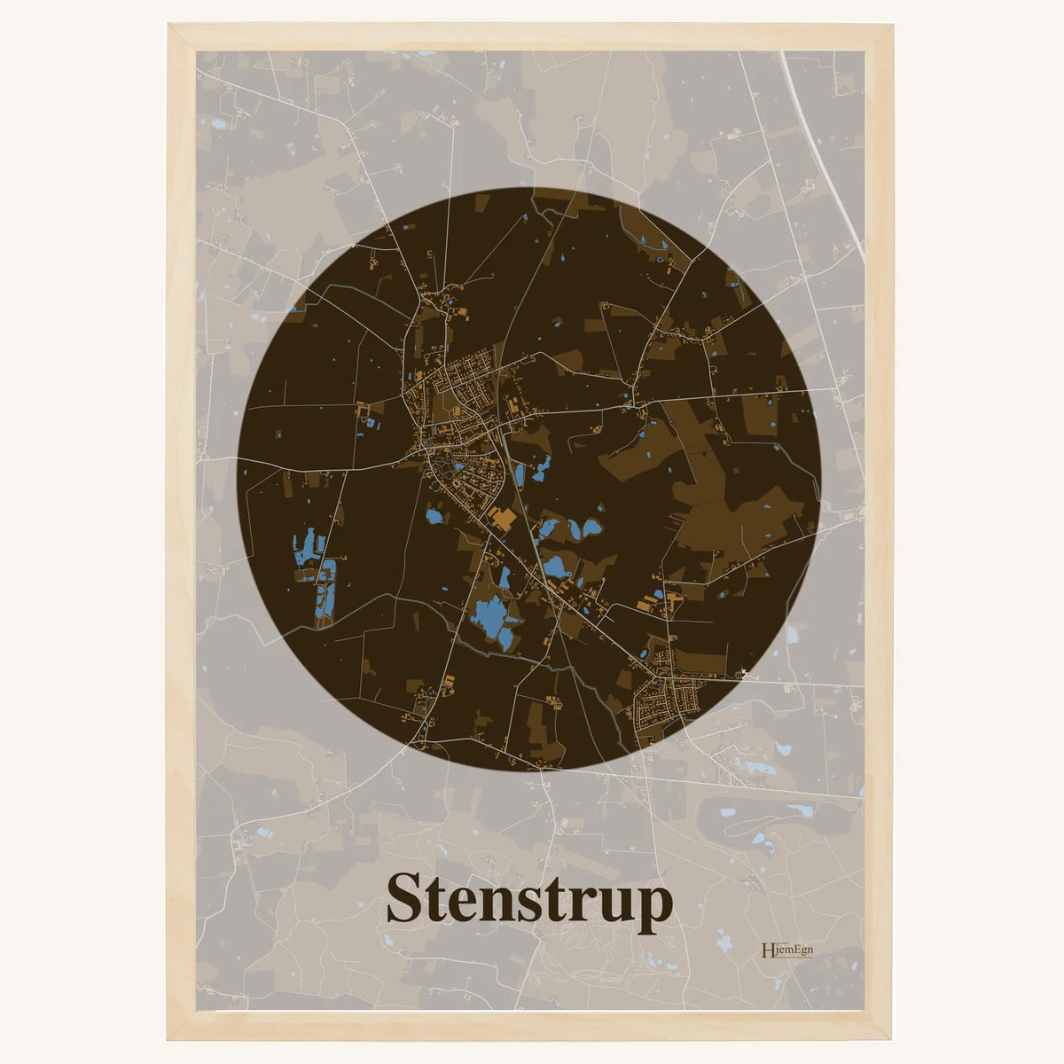 Stenstrup plakat – Centrum 2026 – Mørk brun