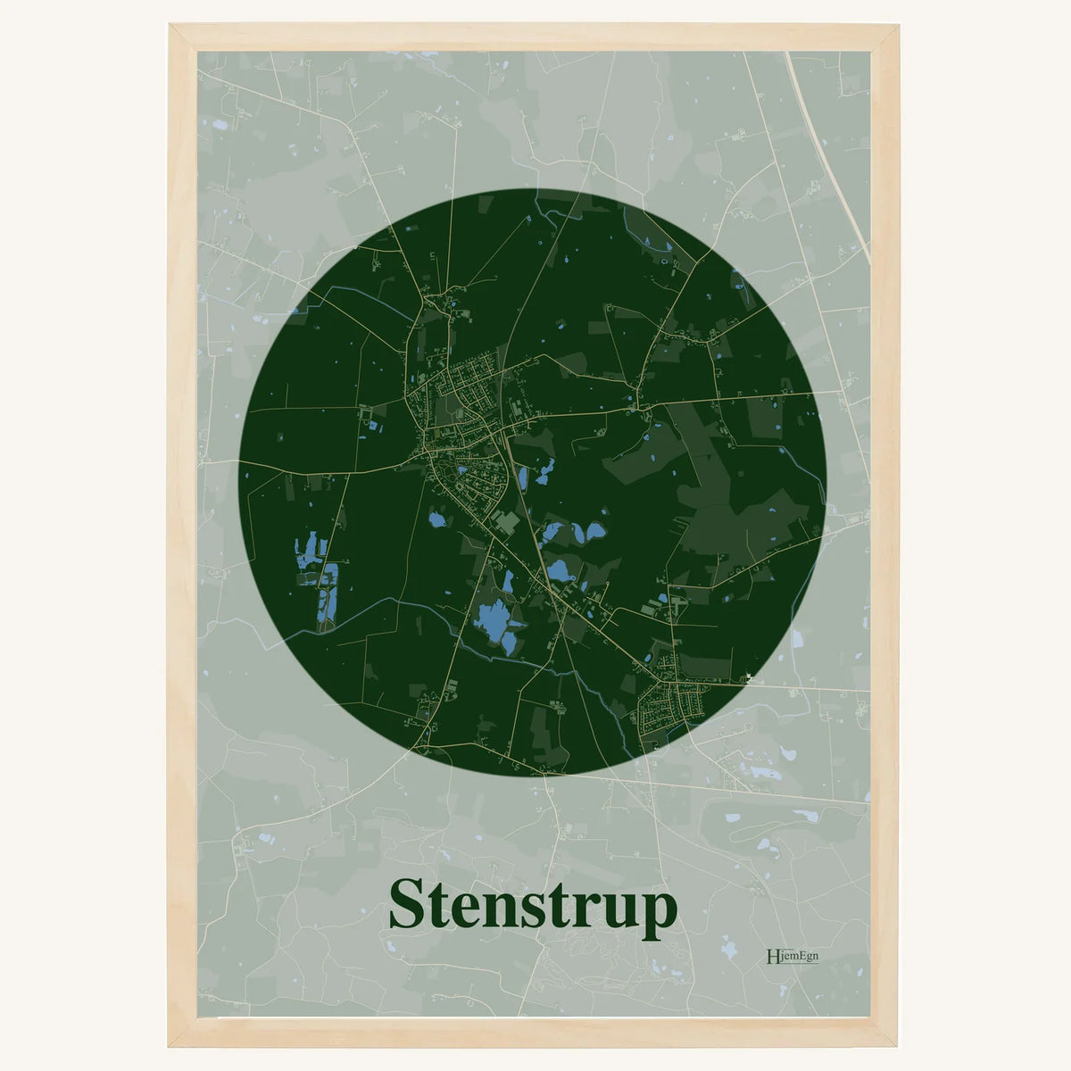 Stenstrup plakat – Centrum 2026 – Mørk grøn