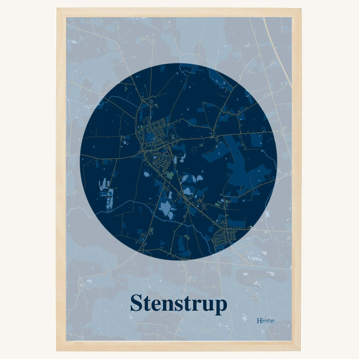 Stenstrup plakat – Centrum 2026 – Mørk blå