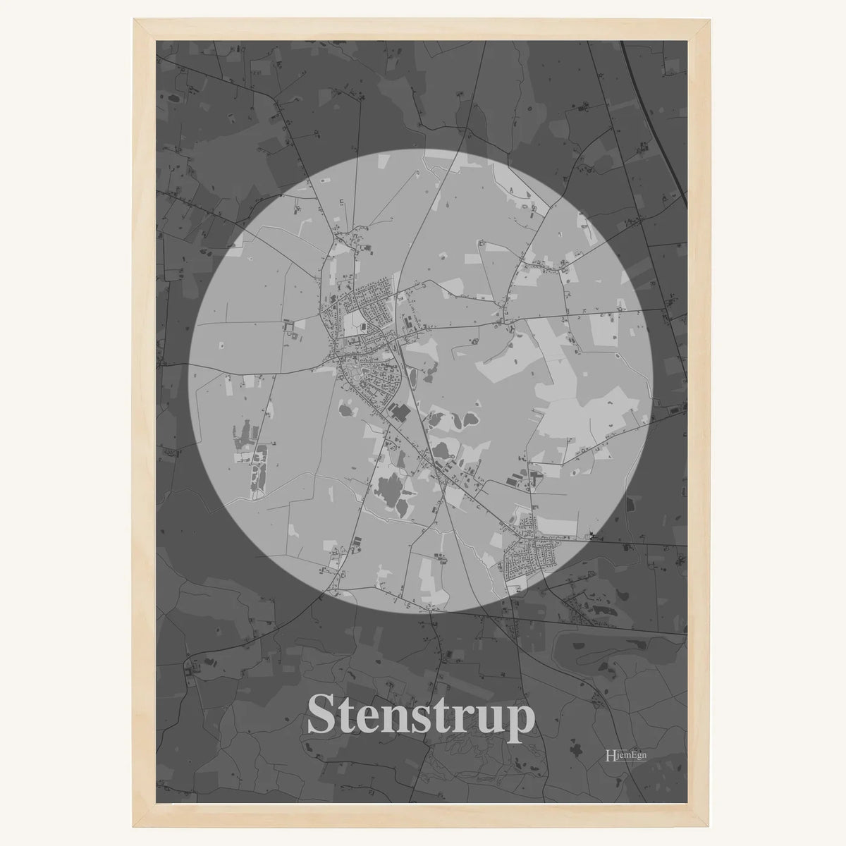 Stenstrup plakat – Centrum 2026 – Lys pastel grå