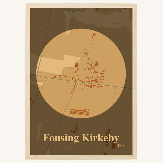 Fousing Kirkeby plakat – Centrum 2026 – Lys pastel brun