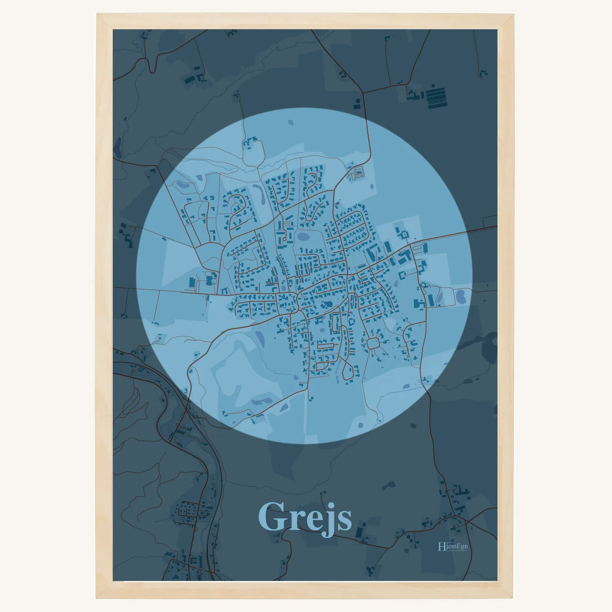 Grejs plakat – Centrum 2026 – Lys pastel blå