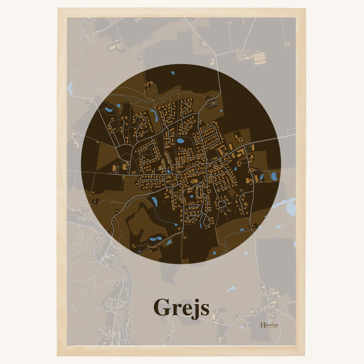 Grejs plakat – Centrum 2026 – Mørk brun