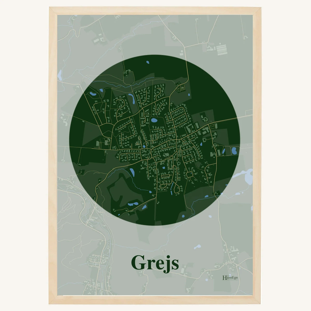 Grejs plakat – Centrum 2026 – Mørk grøn